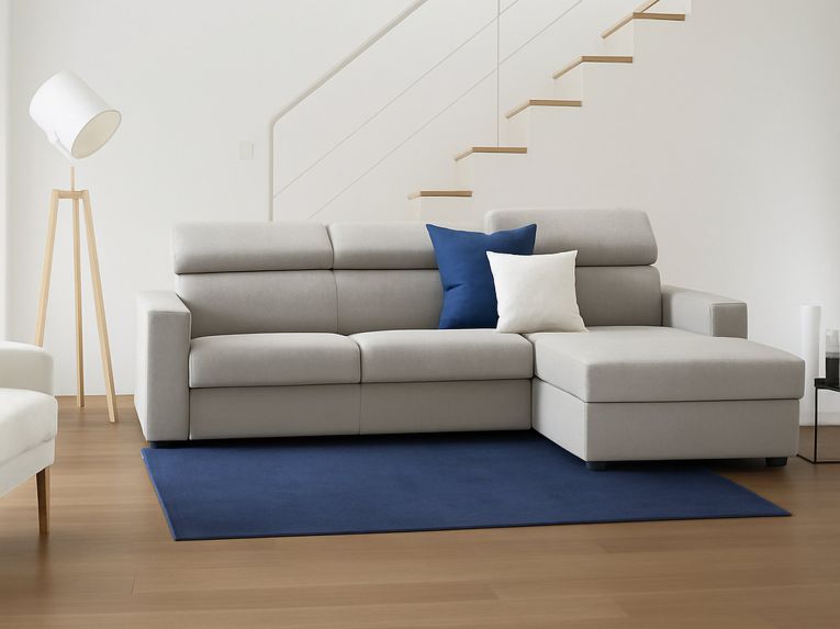 Divano 4 posti tortora 280x95x85h cm - Ameno