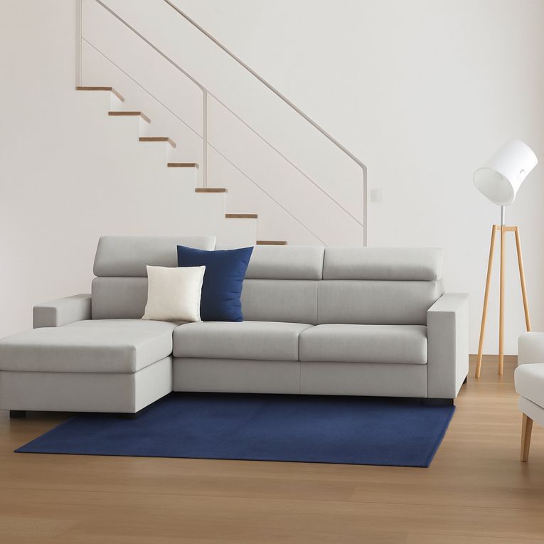 Divano ad angolo grigio 280x95x85h cm - Akela