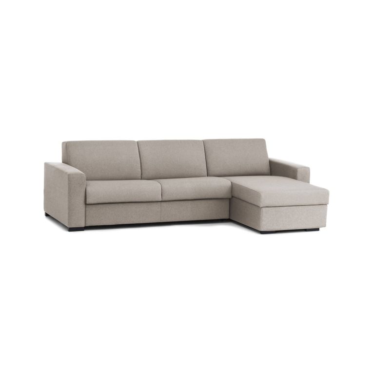 Divano ad angolo tortora 280x95x90h cm - Atos