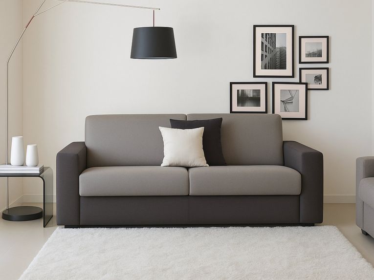 Divano angolare grigio e antracite 200x95x90h cm - Larimar