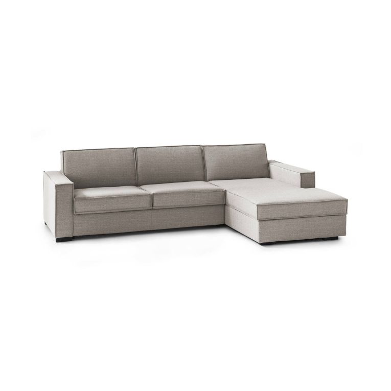 Divano angolare tortora 280x95x90h cm - Ametrino