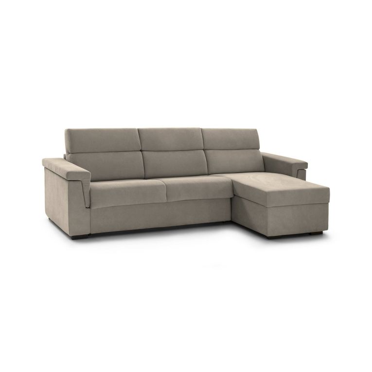 Divano angolare tortora 285x160x100h cm - Cintano