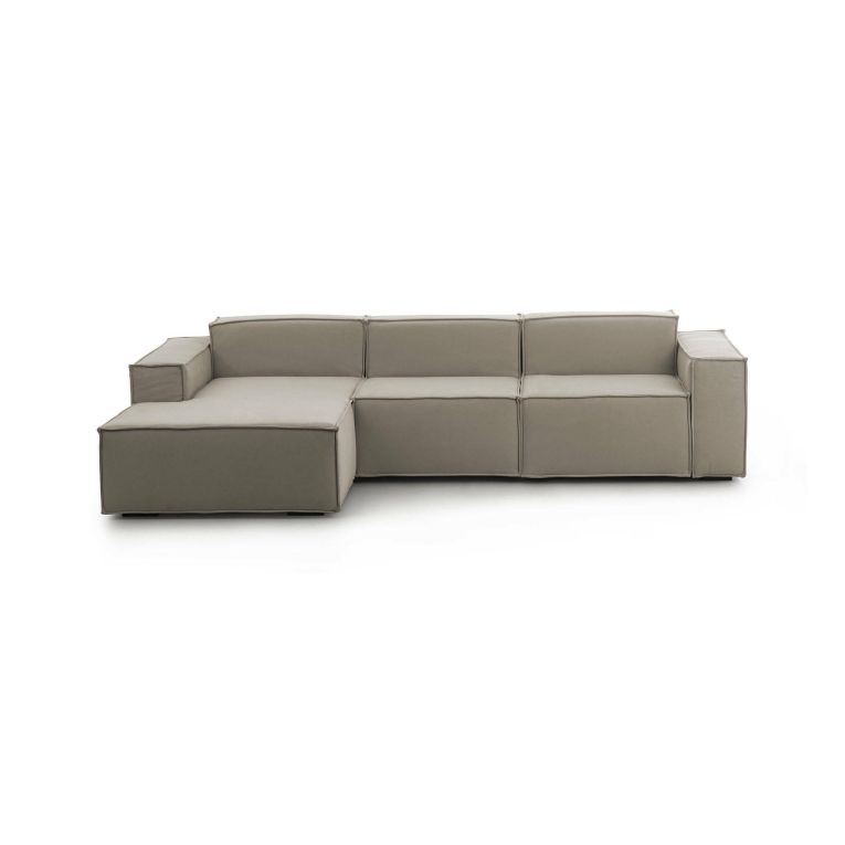 Divano angolare tortora 300x170x70h cm - Alganibra