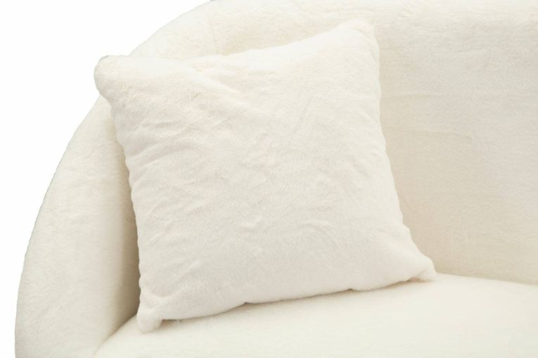 Divano classico bianco e oro 137x69x79h cm - Pittari