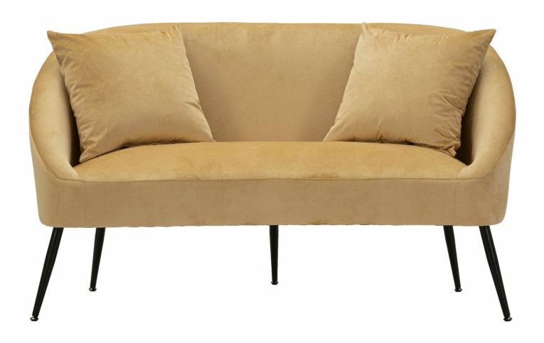 Divano classico marrone e nero 137x69x79h cm - Pittari