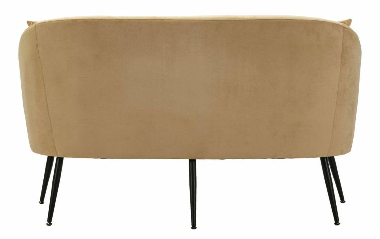 Divano classico marrone e nero 137x69x79h cm - Pittari