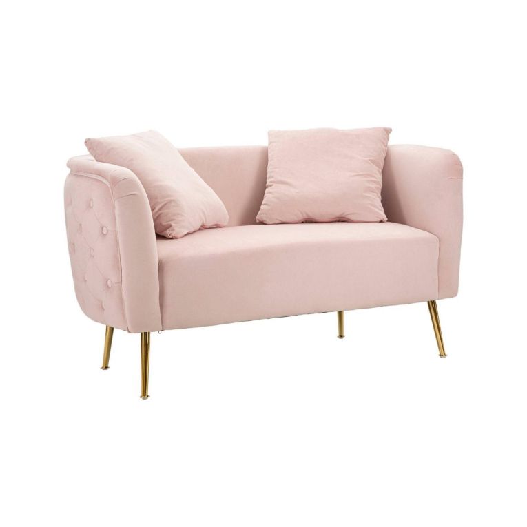 Divano classico rosa 127x74x71h cm - Cappa