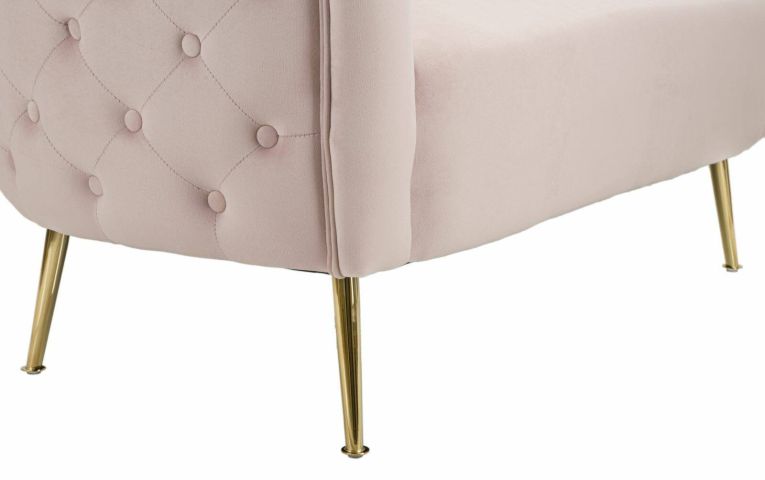 Divano classico rosa 127x74x71h cm - Cappa