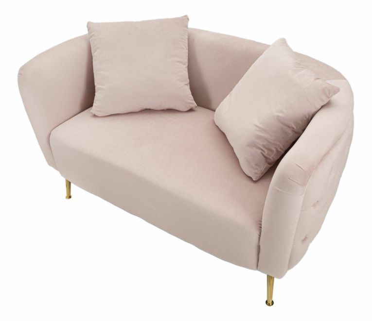 Divano classico rosa 127x74x71h cm - Cappa