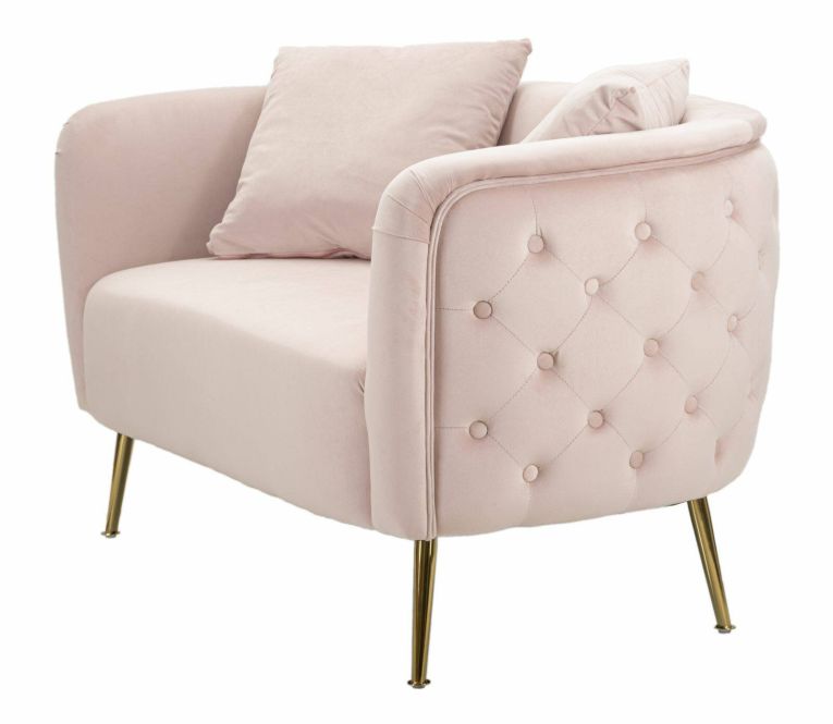 Divano classico rosa 127x74x71h cm - Cappa