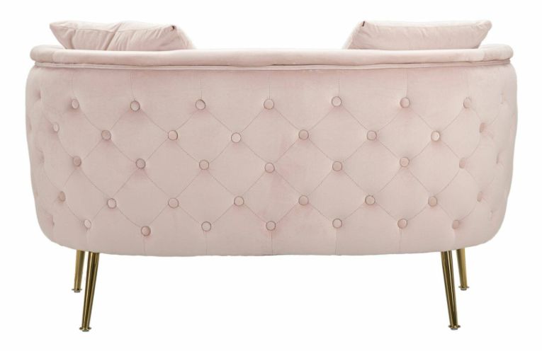 Divano classico rosa 127x74x71h cm - Cappa