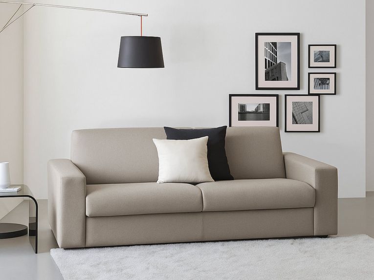 Divano comodo tortora 180x95x90h cm - Azzurrite