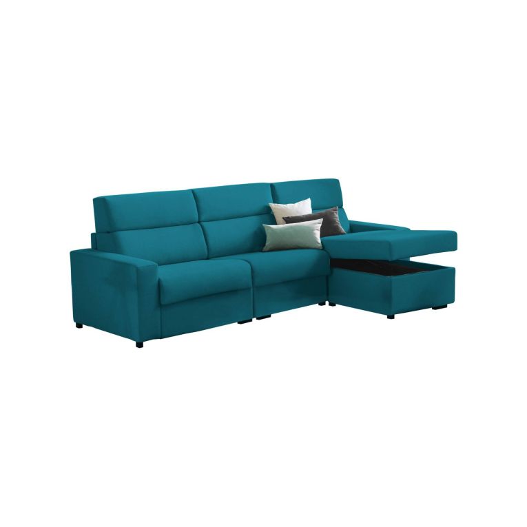 Divano con braccioli azzurro 280x160x100h cm - Vigonovo