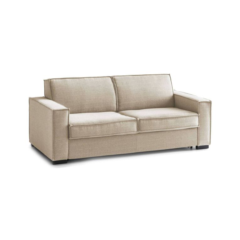 Divano con braccioli beige 180x95x90h cm - Arki