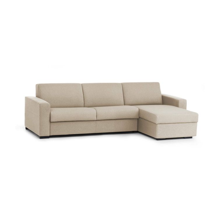 Divano con braccioli beige 260x95x90h cm - Azechiele