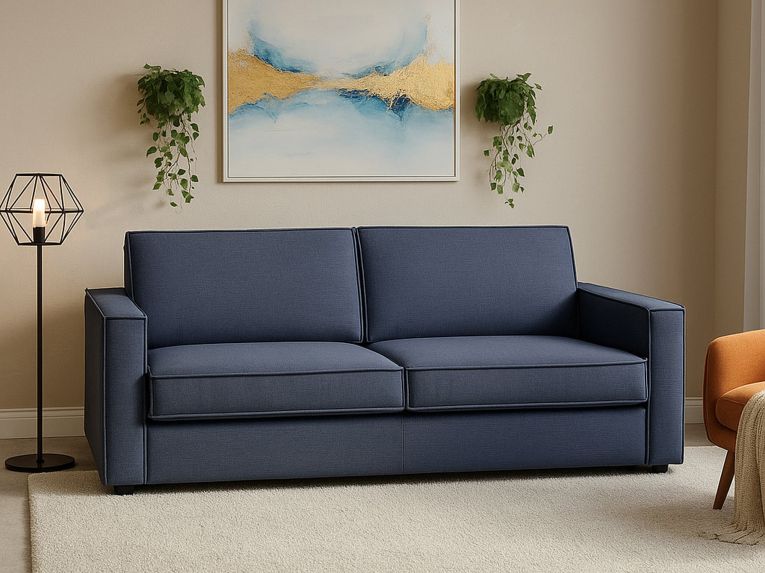 Divano con braccioli blu 180x95x90h cm - Ayramah