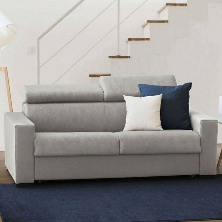 Divano con braccioli grigio 180x95x85h cm - Nukualofa