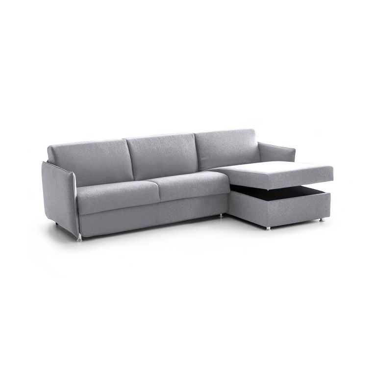 Divano con braccioli grigio 260x160x90h cm - Posina