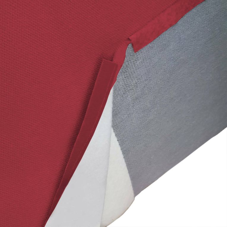 Divano con braccioli rosso 340x170x70h cm - Atrillo
