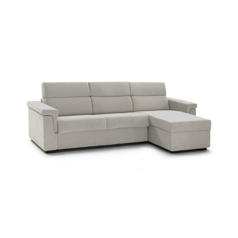 Divano con penisola beige 285x160x100h cm - Cintano