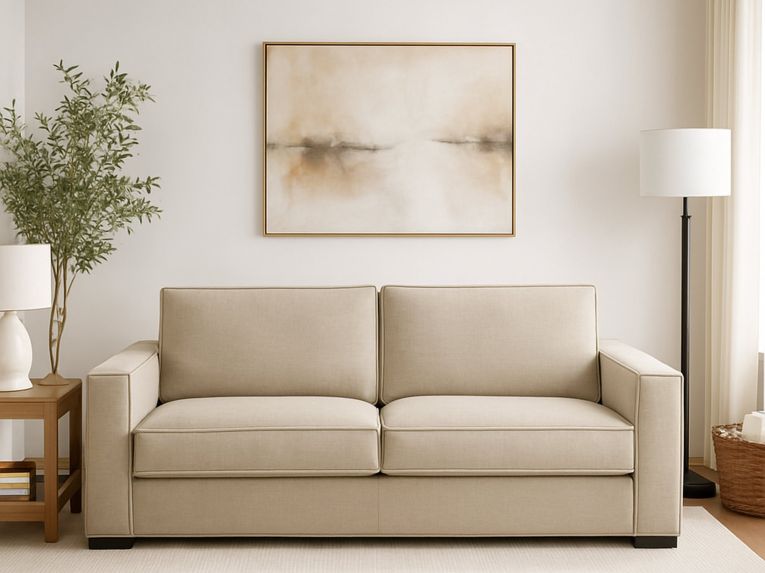 Divano contenitore beige 160x95x90h cm - Aglientu