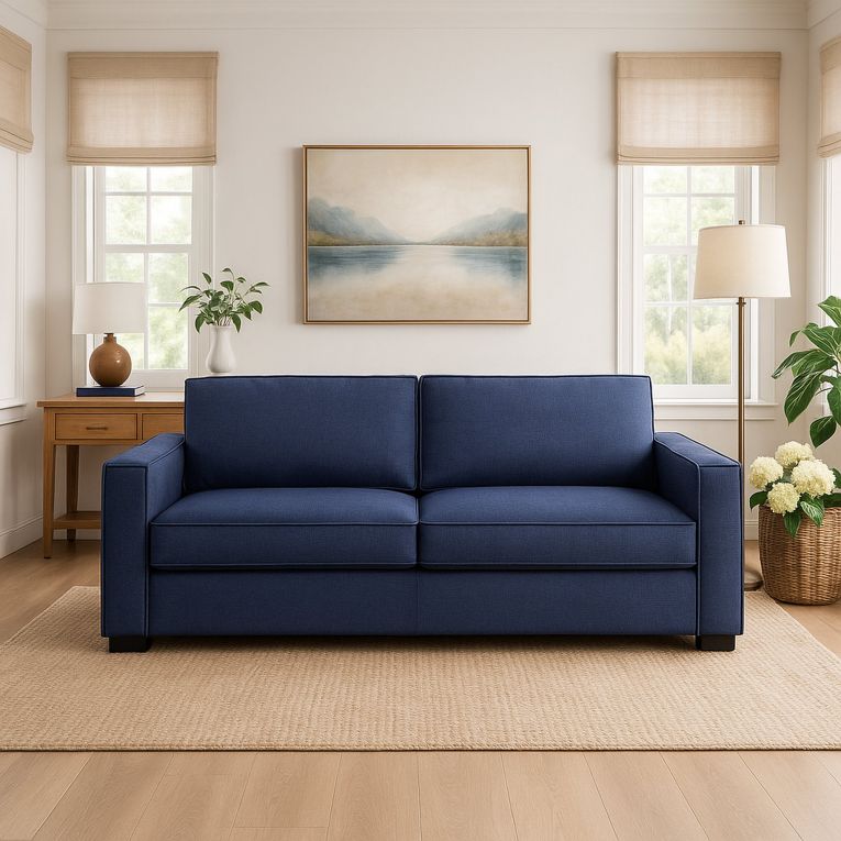 Divano contenitore blu 160x95x90h cm - Aglientu
