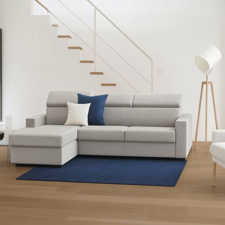 Divano contenitore grigio 260x95x85h cm - Aryaly