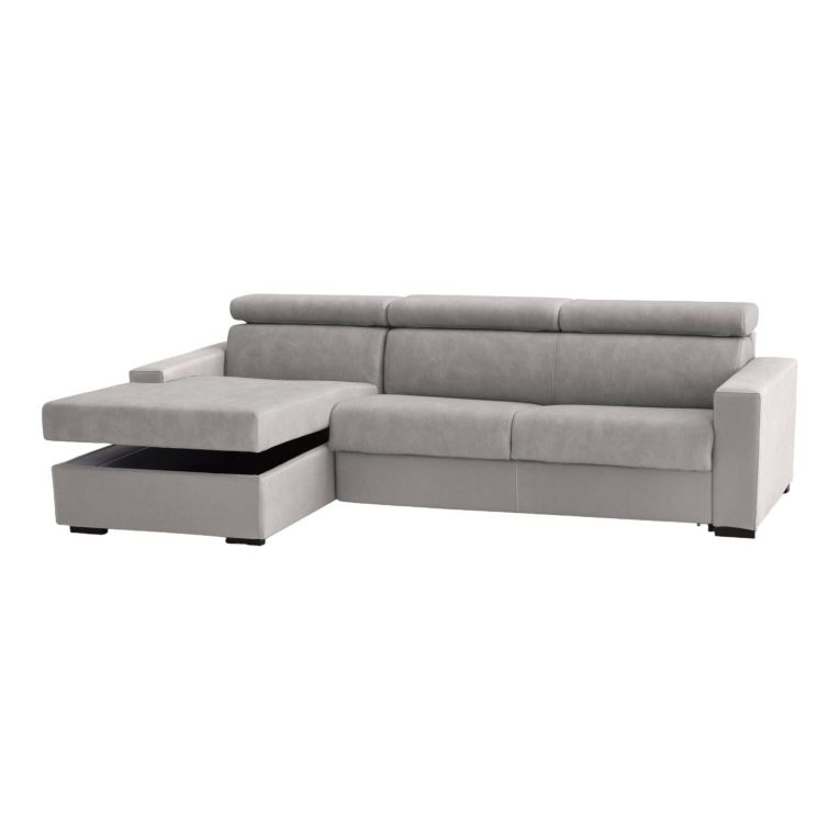 Divano contenitore grigio 260x95x85h cm - Aryaly