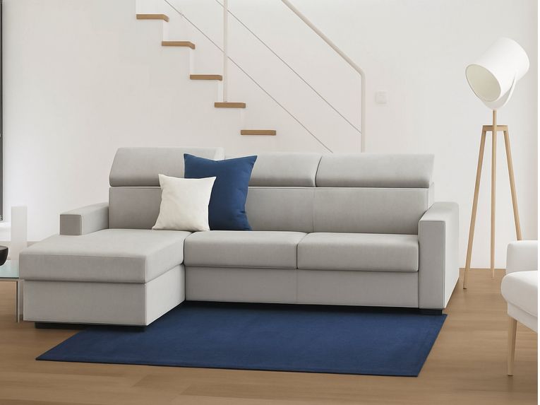 Divano contenitore grigio 260x95x85h cm - Aryaly