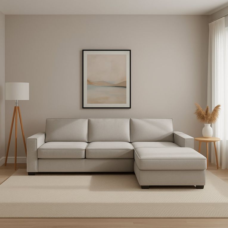 Divano contenitore grigio 280x95x90h cm - Ametrino