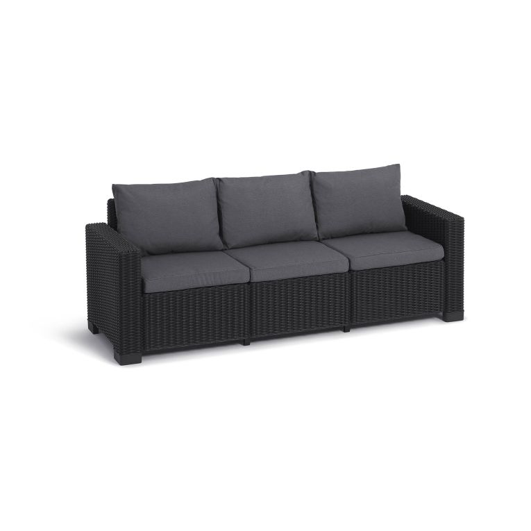 Divano da esterno Melfort, 198x68 h72 cm, Antracite
