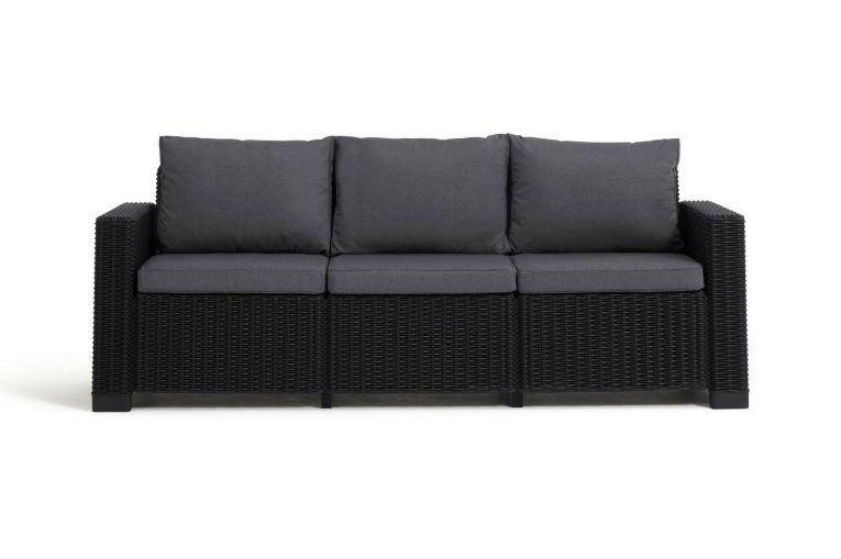 Divano da esterno Melfort, 198x68 h72 cm, Antracite