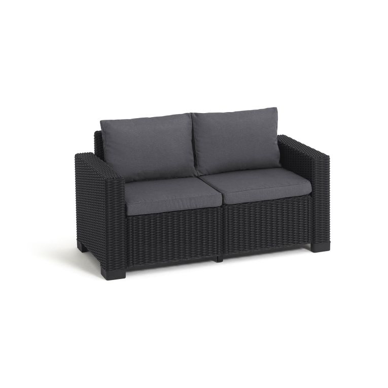 Divano da esterno Roberval, 141x68 h72 cm, Antracite