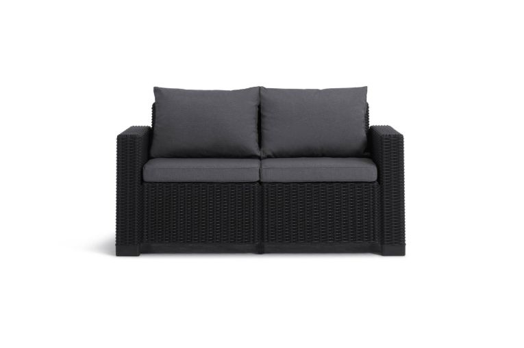 Divano da esterno Roberval, 141x68 h72 cm, Antracite