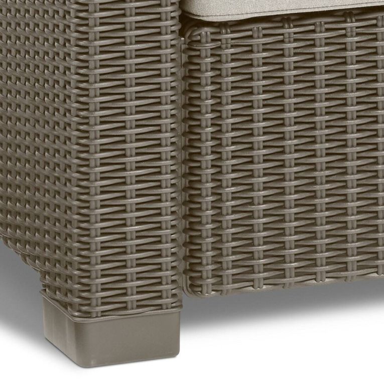 Divano da esterno Roberval, 141x68 h72 cm, Tortora