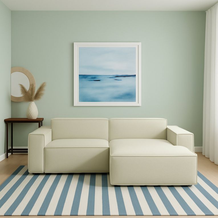 Divano design beige 240x170x70h cm - Ameli