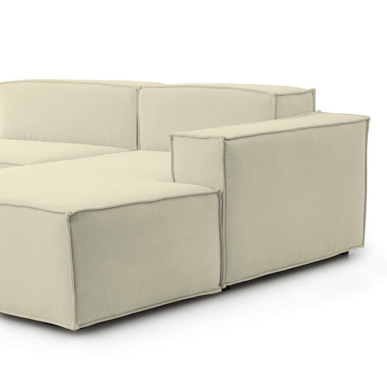 Divano design beige 240x170x70h cm - Ameli