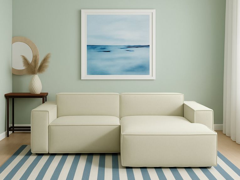 Divano design beige 240x170x70h cm - Ameli