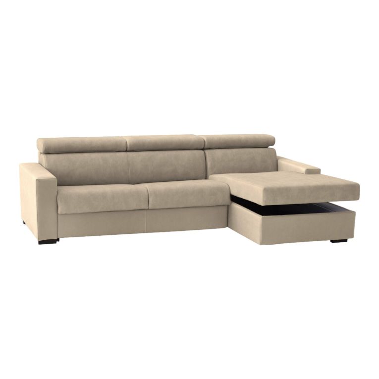 Divano design beige 280x95x85h cm - Ameno