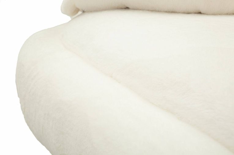 Divano design bianco e oro 133x68x69h cm - Casier