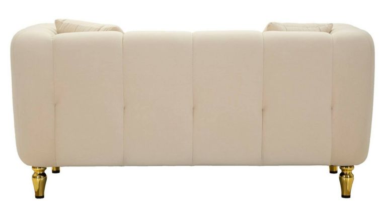 Divano design crema e oro 81x155x71h cm - Gandolfo