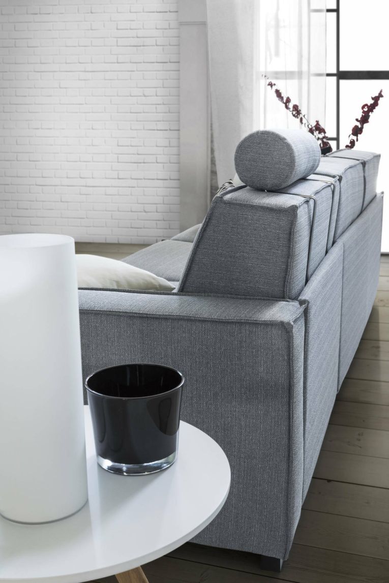 Divano design grigio 180x95x90h cm - Arki