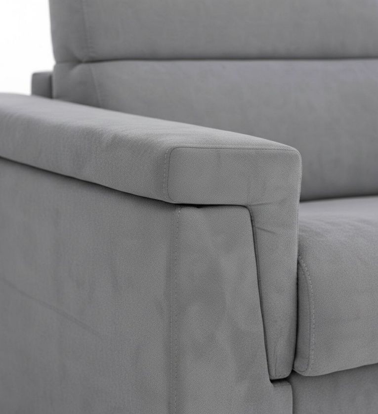 Divano design grigio 185x95x100h cm - Lapio