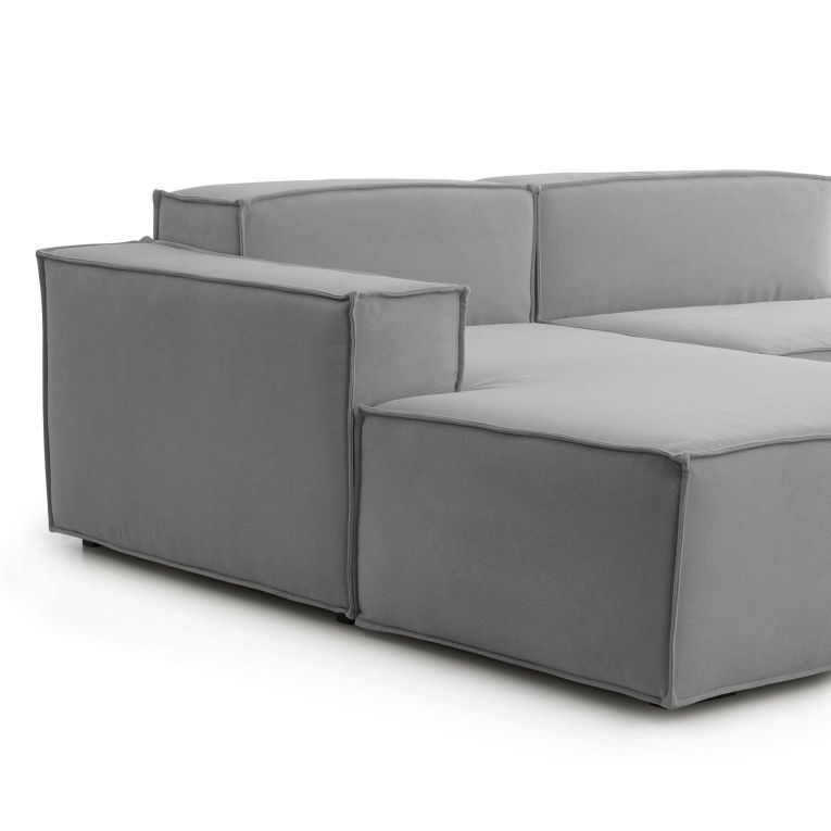 Divano design grigio 240x170x70h cm - Assurte