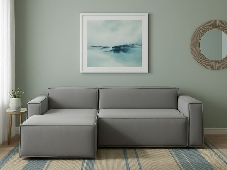 Divano design grigio 240x170x70h cm - Assurte