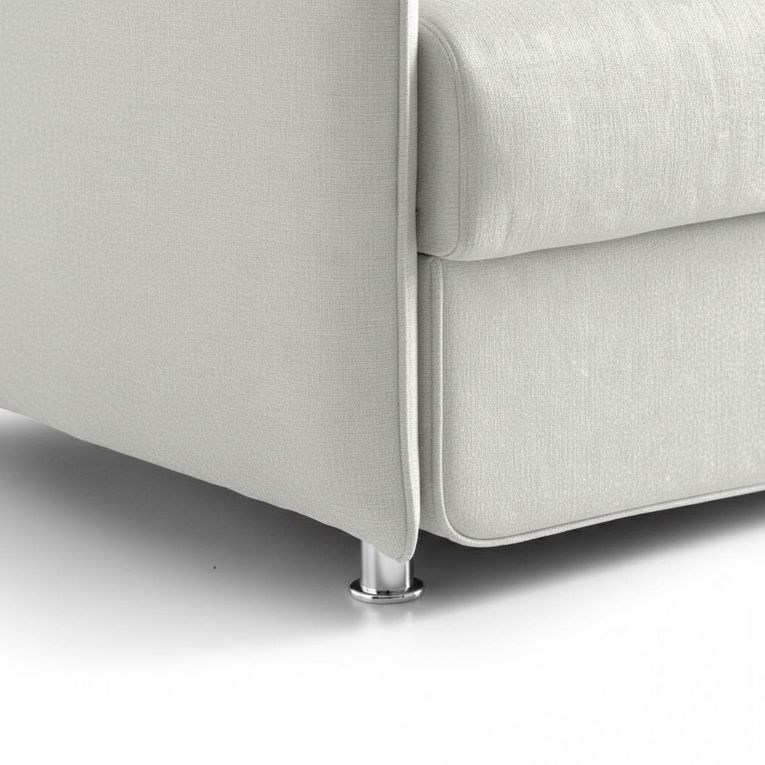 Divano design grigio chiaro 160x95x90h cm - Monleale