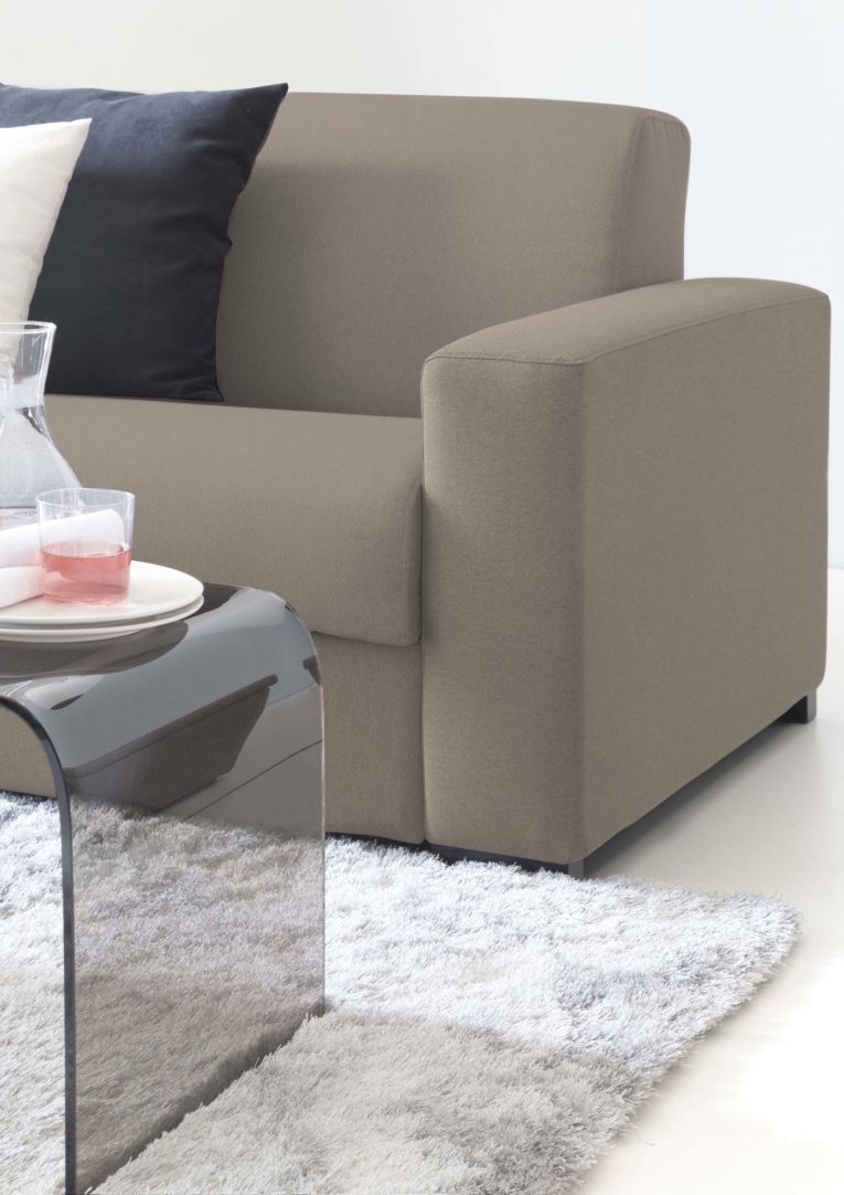 Divano design tortora 200x95x90h cm - Azier