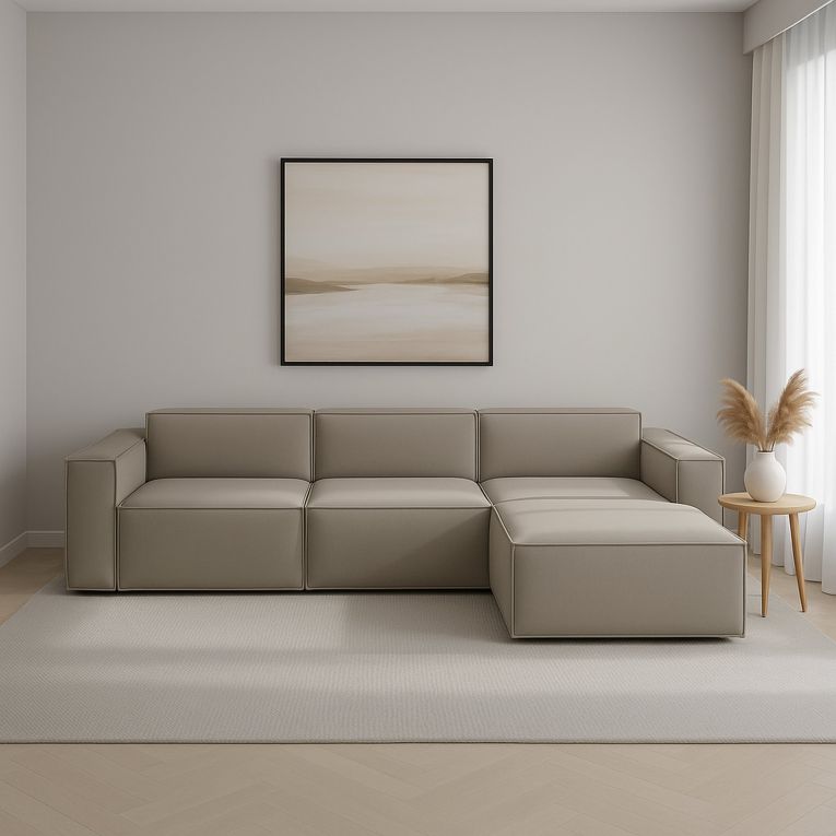 Divano design tortora 300x170x70h cm - Ananas