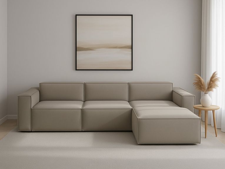 Divano design tortora 300x170x70h cm - Ananas