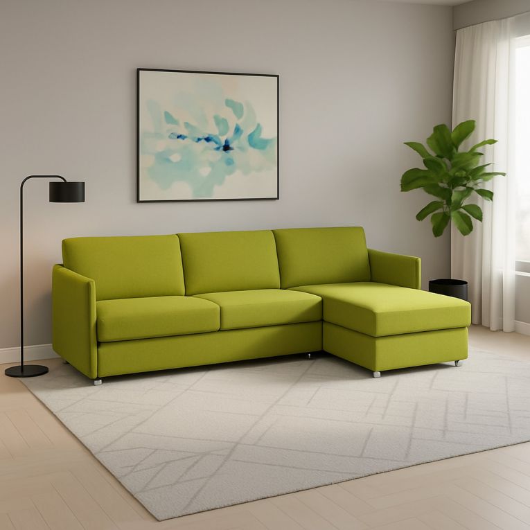 Divano design verde 260x160x90h cm - Posina